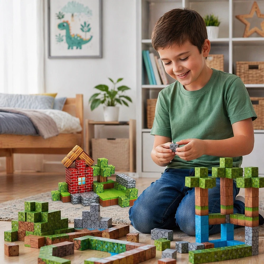 Doris Magnetiniai blokeliai Pixel Cubes Cubes Pixels XXL rinkinys 100 vnt.