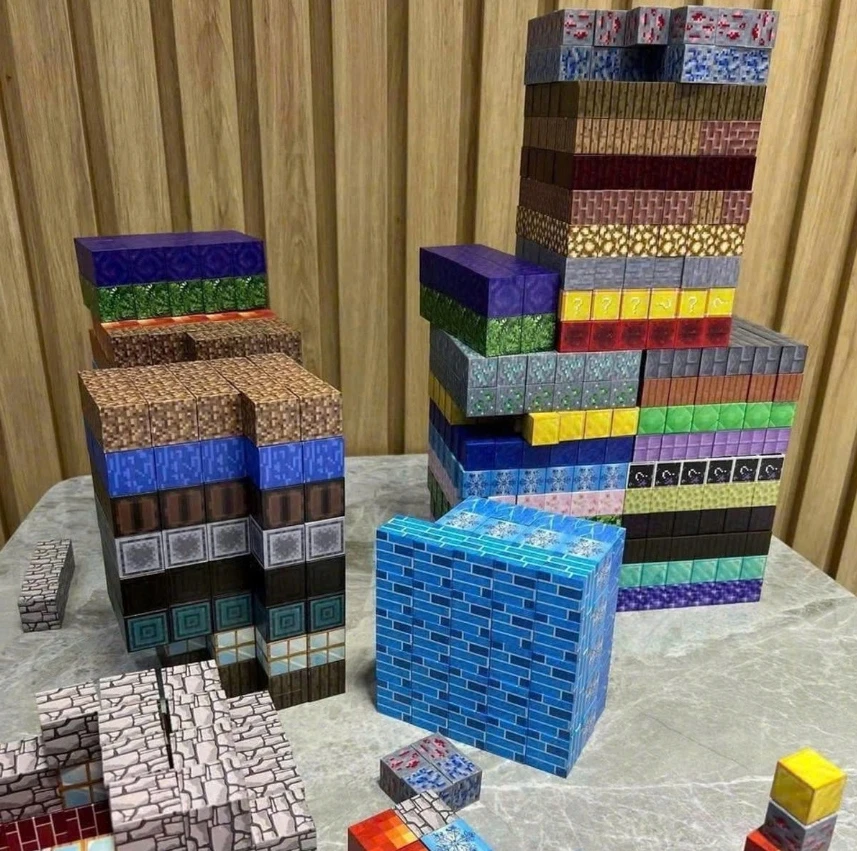 Doris MAGNETINIŲ BLOKŲ KUBAS BIG SET 150 EL MODULE WORLD MIX