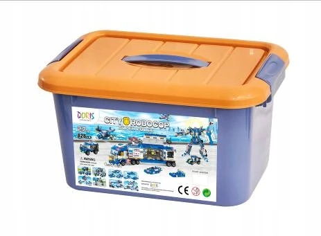 Doris Statybiniai blokai POLICE BIG SET Police Station Robot Cars 824