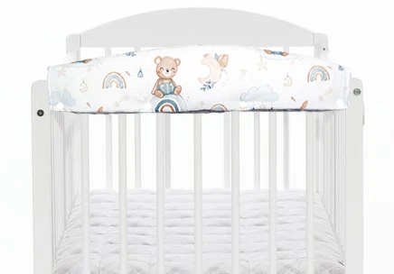 Dot And Panda APSAUGOS turėklai lovelei DREAMING BEAR 60 cm MINKY + NEMOKAMAI