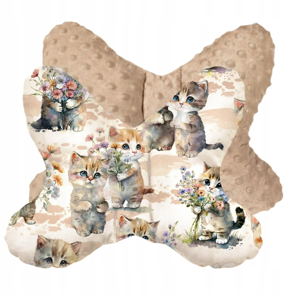 Dot And Panda BUTTERFLY ANTIšoko pagalvė 25x35 MINKY VELVET CAT PREMIUM
