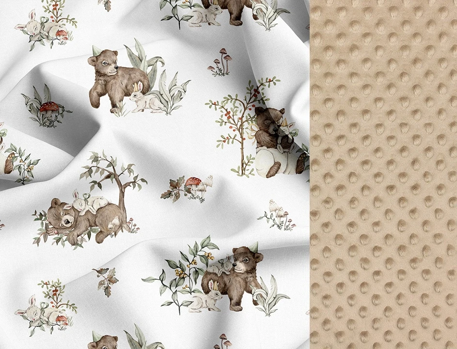 Dot And Panda Ochraniacz do łóżeczka 30x180 ZAGAJNIK Medvilnė Premium MINKY Velvet