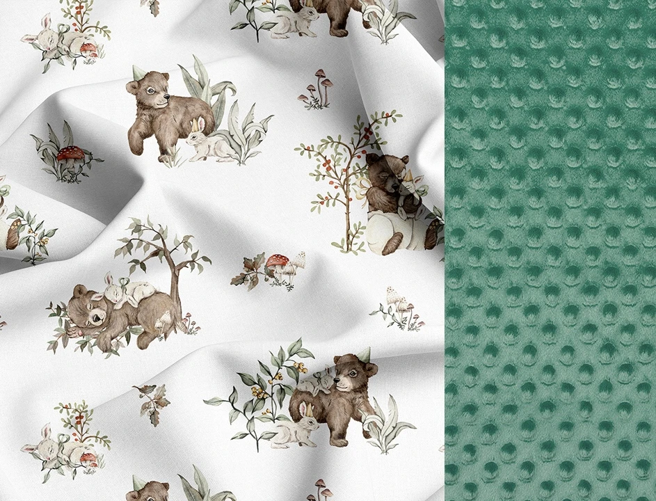 Dot And Panda Ochraniacz do łóżeczka 30x180 ZAGAJNIK Medvilnė Premium MINKY Velvet