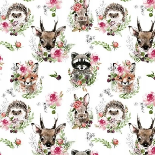 Dot And Panda OCHRANIACZ DO ŁÓŻECZKA ZWIERZAKI W WIANKACH 180 MINKY Velvet MODUŁOWY