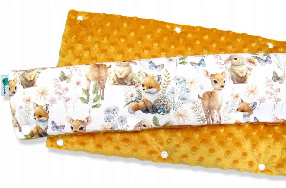 Dot And Panda Ochraniacz NA BARIERKĘ do łóżeczka FAUNA I FLORA 60 cm MINKY + NEMOKAMAI
