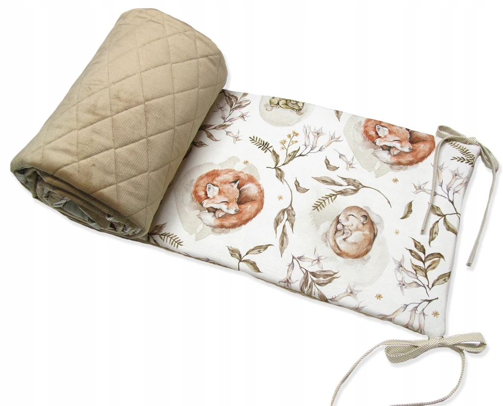 Dot And Panda VELVET lovos apsauga 30x180cm SLEEPING FOXES Medvilnė PREMIUM