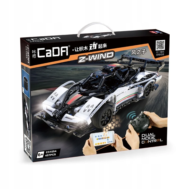 Konstruktorius CaDA Z-Wind C51054W, su RC pultu (457 dalių)