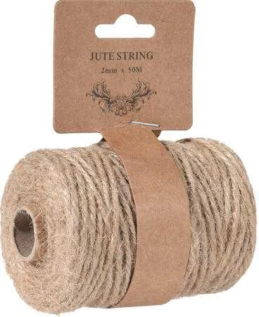 Party Deco Gift wrapping tape Natural. 0.1 cm x 2500 cm