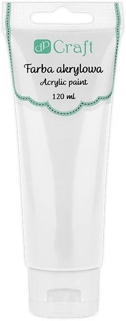 DpCraft Dallprint Akriliniai dažai 120ml, balti