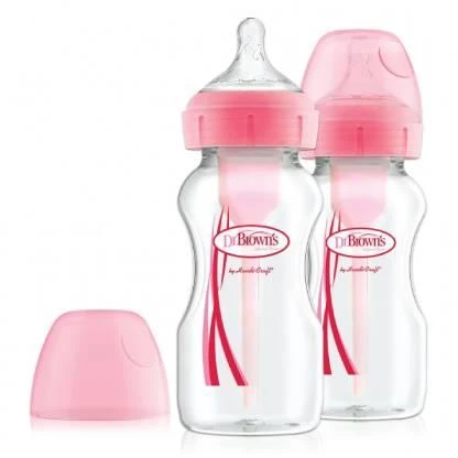 Dr Brown's Anti-Colic kūdikio buteliukas Options+ platus kaklelis 2 x 270ml