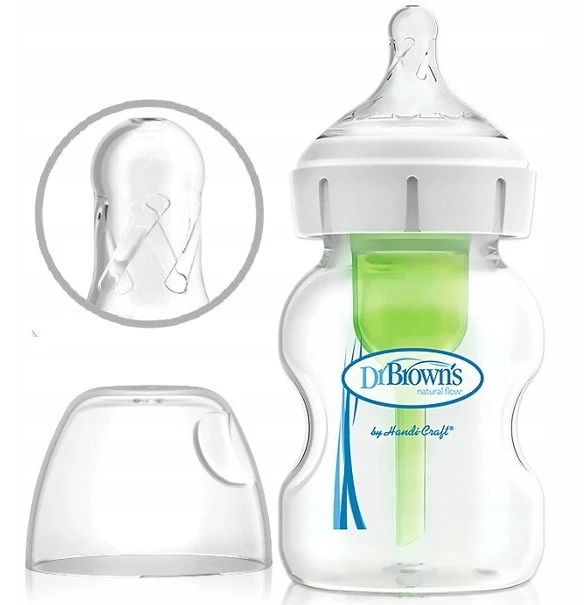 DR BROWN'S OPTIONS+ ANTICOLIKAS BUTELĖLIS PLATUS 150ml 0m+