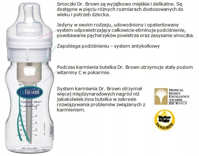 DR BROWN'S OPTIONS+ čiulptukai, bet. Plotis 3 m + 2 vnt NAUJIENA