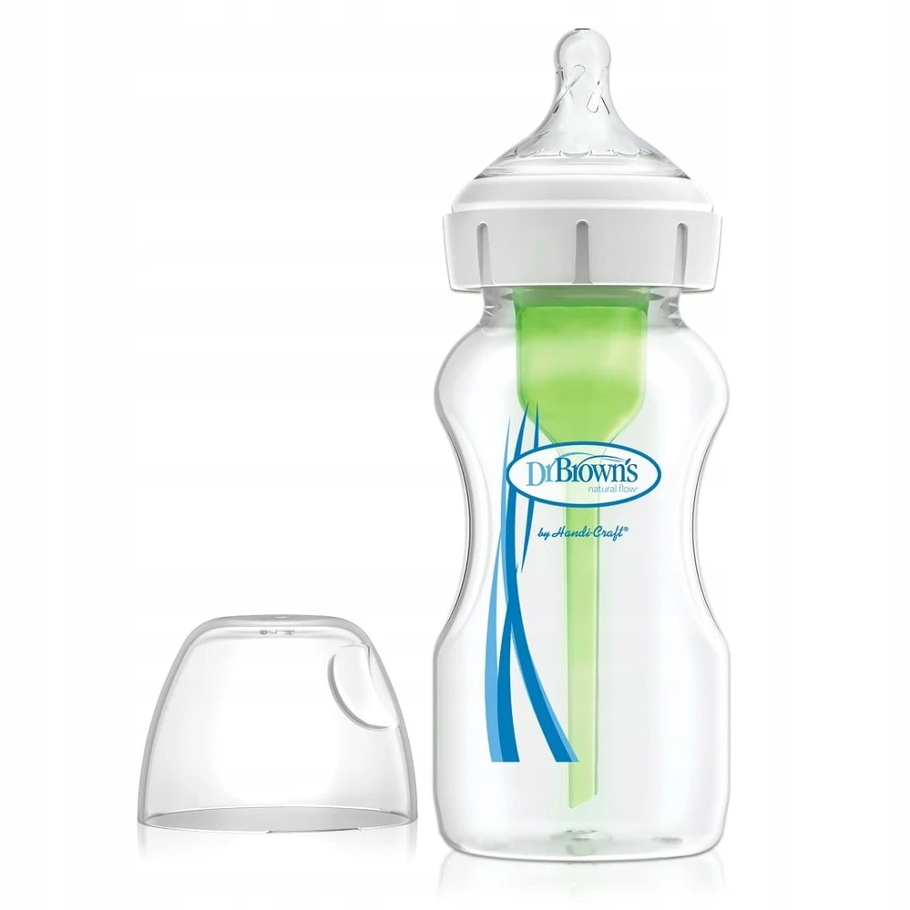 Dr. Browns Crystal Wide Mouth Bottle buteliukas kūdikiams 270 ml