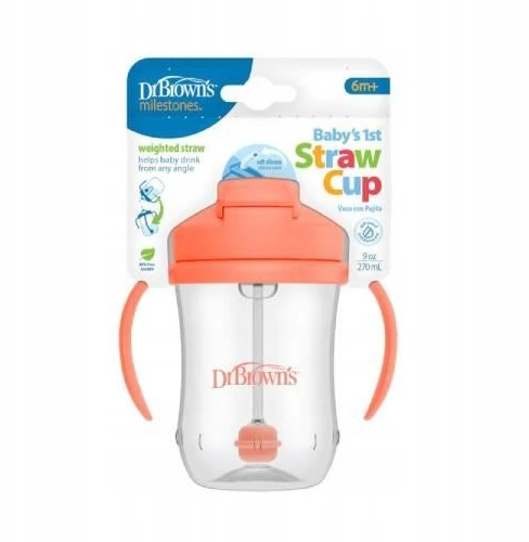 Dr Brown's SIDABARINIS PUODULIS SU ŠIAUDU SVORIS DR RUDAS 270 ML VAIKAMS 6 M+