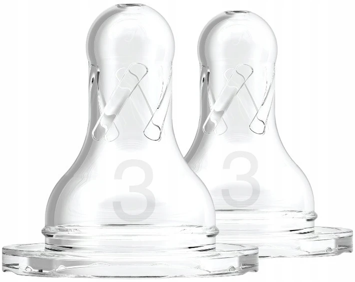 DR. BROWN'S žindukai 6-9 mėn., silikoniniai, siauru kakleliu, 2 vnt., 332-INTL