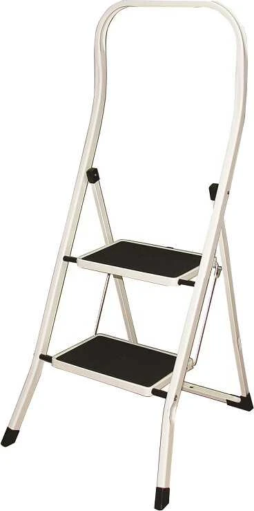 Plieninės kopėčios Drabest PRO, virtuvės laiptai,2 pakopos, 150 kg