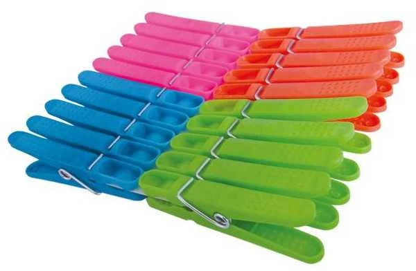 Spalvoti York plastikiniai drabužių segtukai