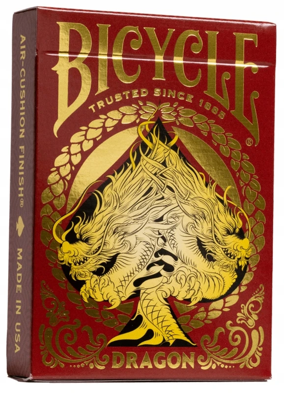 Bicycle Dragon žaidimo kortos (raudona)