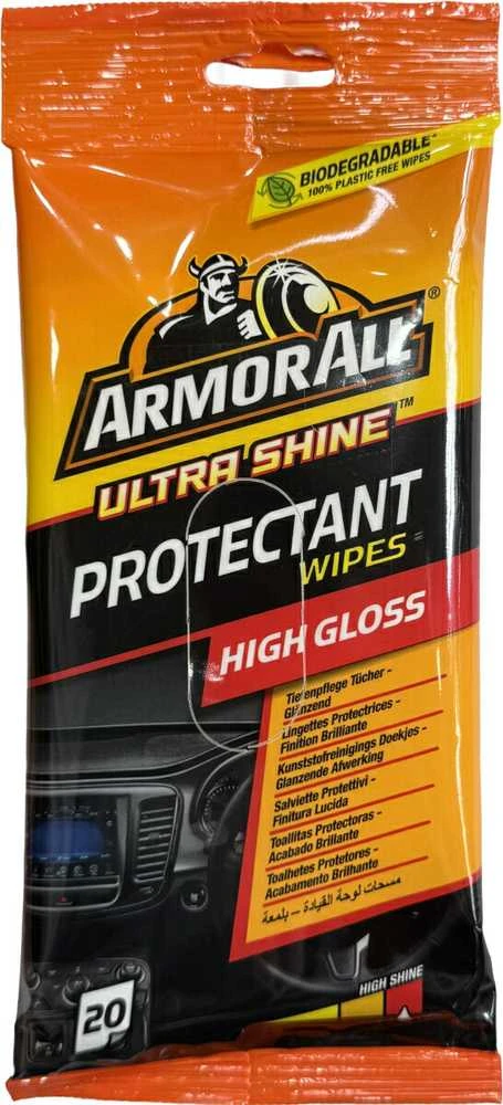 ARMORALL Servetėlės plastikiniams ir viniliniams paviršiams su blizgesiu 20vnt