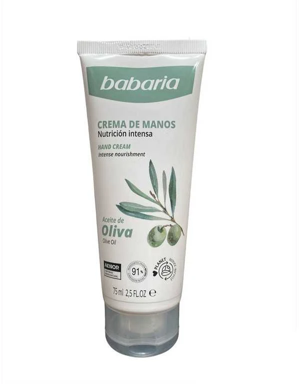 "Babaria" alyvuogių aliejaus maitinamasis rankų kremas 75ml