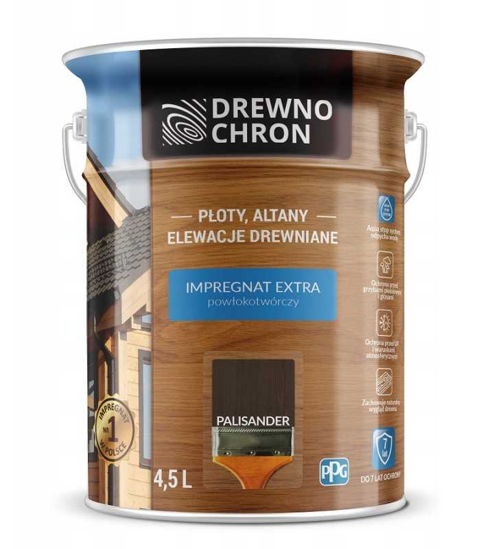 Drewnochron, impregnantas "formuojantis plėvelę" | 4,5 ltr palisandras