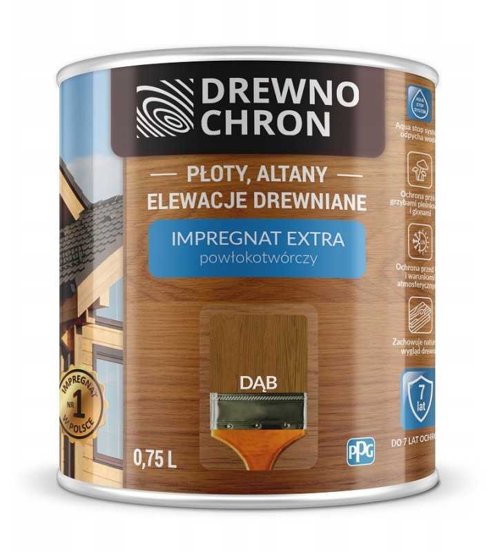 Drewnochron, impregnantas "formuojantis plėvelę" | 0,75 ltr ąžuolas