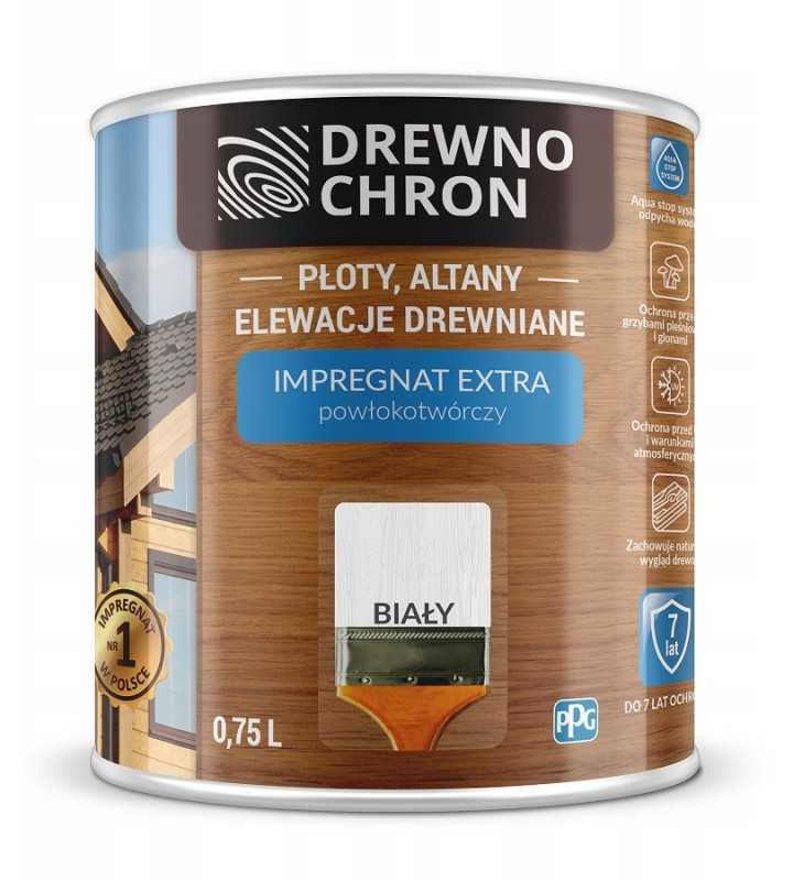 Drewnochron, impregnantas "formuojantis plėvelę" | 0,75 ltr baltas