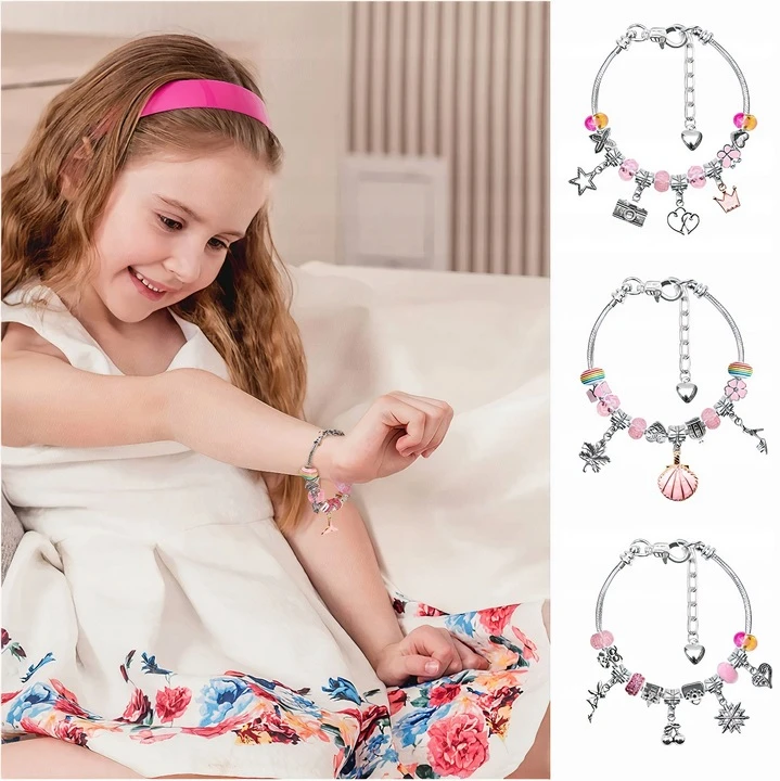 Drobiazgarnia CREATIVE CHARMS apyrankių GAMYBOS RINKINYS PAPUOŠALŲ DĖŽUTĖJE