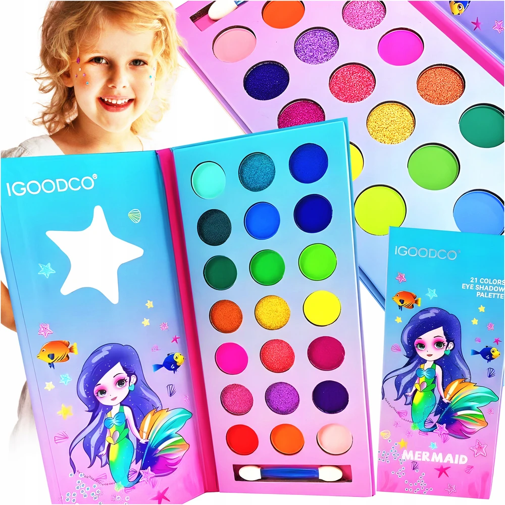 Drobiazgarnia DAŽYMO RINKINYS MERGAITĖMS MALOWDIŁA EYESHADOW MAKE UP