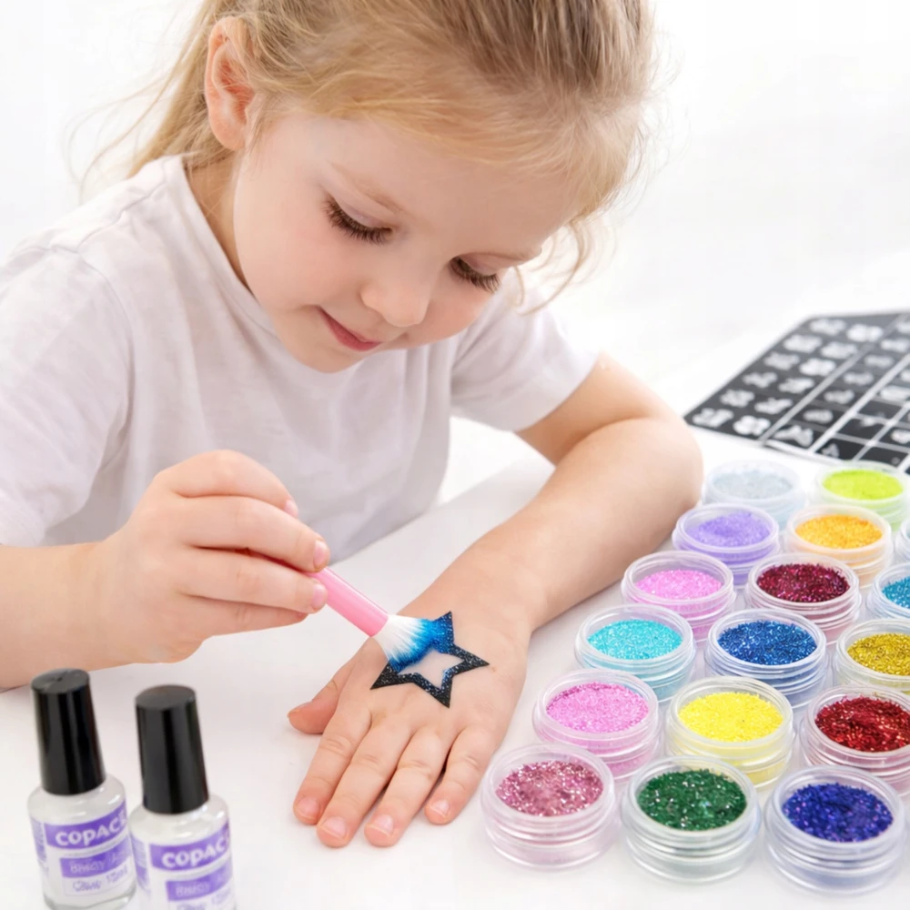 Drobiazgarnia DIDELIS TATUiruočių rinkinys, ŠABLONAI, GLITTER TATUiruotės, PLAUNAMI GLITTER