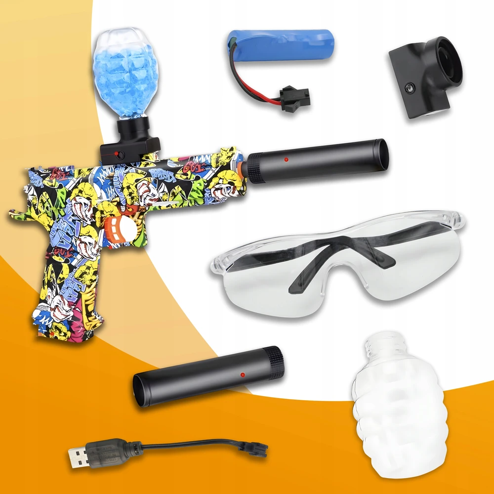 Drobiazgarnia GEL BB GUN AUTOMATINIS ŠAUTUVAS DIDELIS XL RINKINYS + 1000 KAMULIŲ