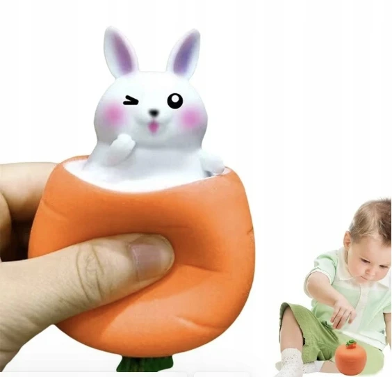 Drobiazgarnia Gniotek squishy antistresinė triušio morka