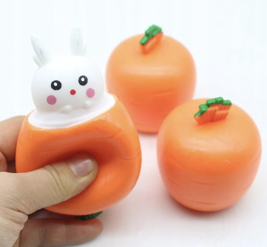 Drobiazgarnia Gniotek squishy antistresinė triušio morka