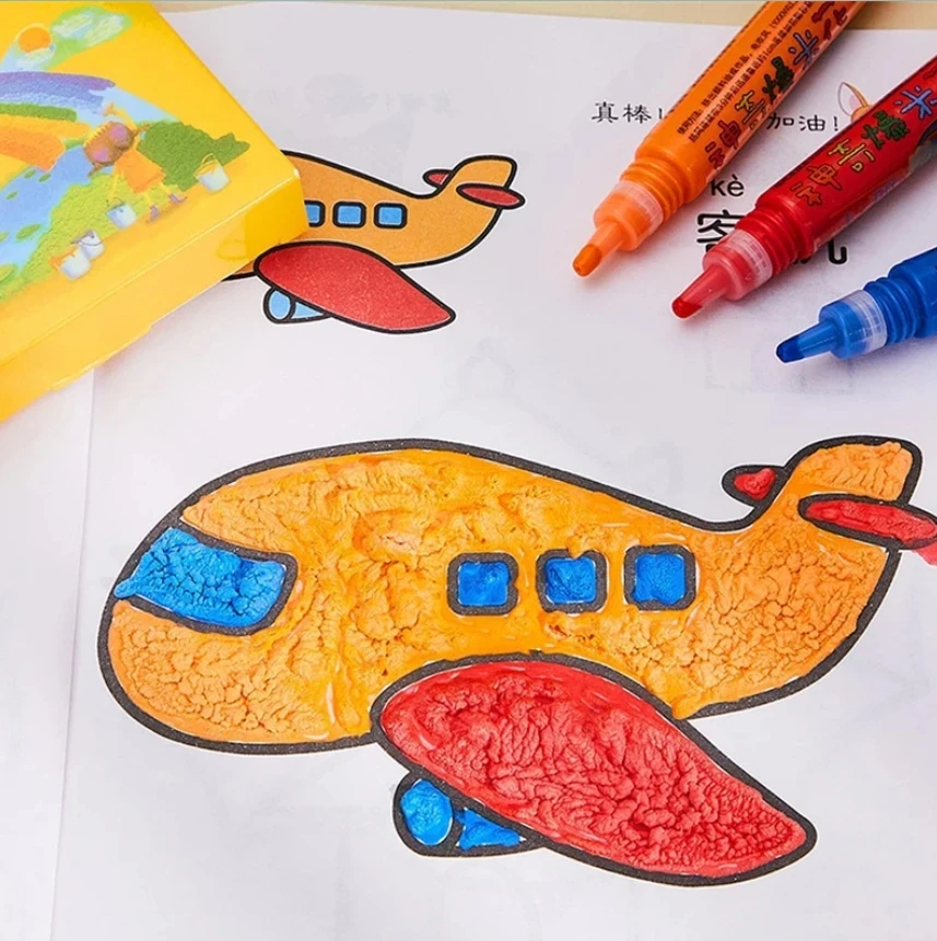 Drobiazgarnia MAGIC MARKERS 3D AUGANTYS IGALVOTAI SPALVOTI TUŠIMAI