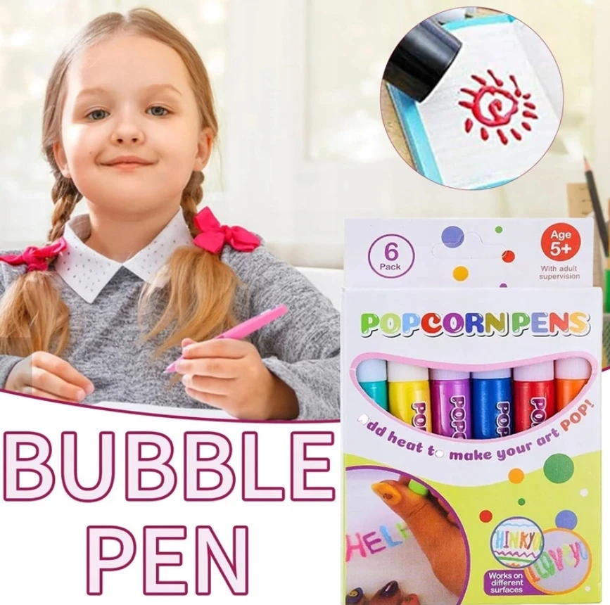 Drobiazgarnia MAGIC MARKERS 3D AUGANTYS IGALVOTAI SPALVOTI TUŠIMAI