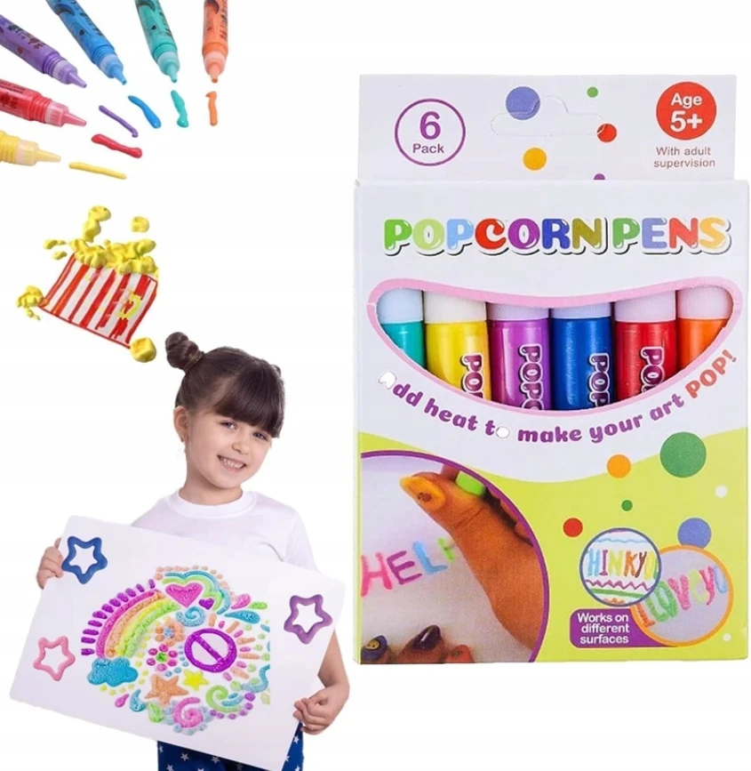 Drobiazgarnia MAGIC MARKERS 3D AUGANTYS IGALVOTAI SPALVOTI TUŠIMAI