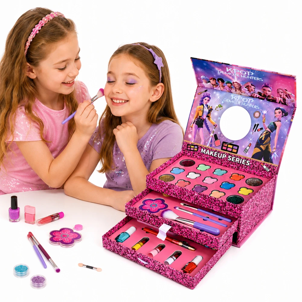 Drobiazgarnia Makiažo rinkinys vaikams XXL Case Cosmetics KPOP Glitter Gift