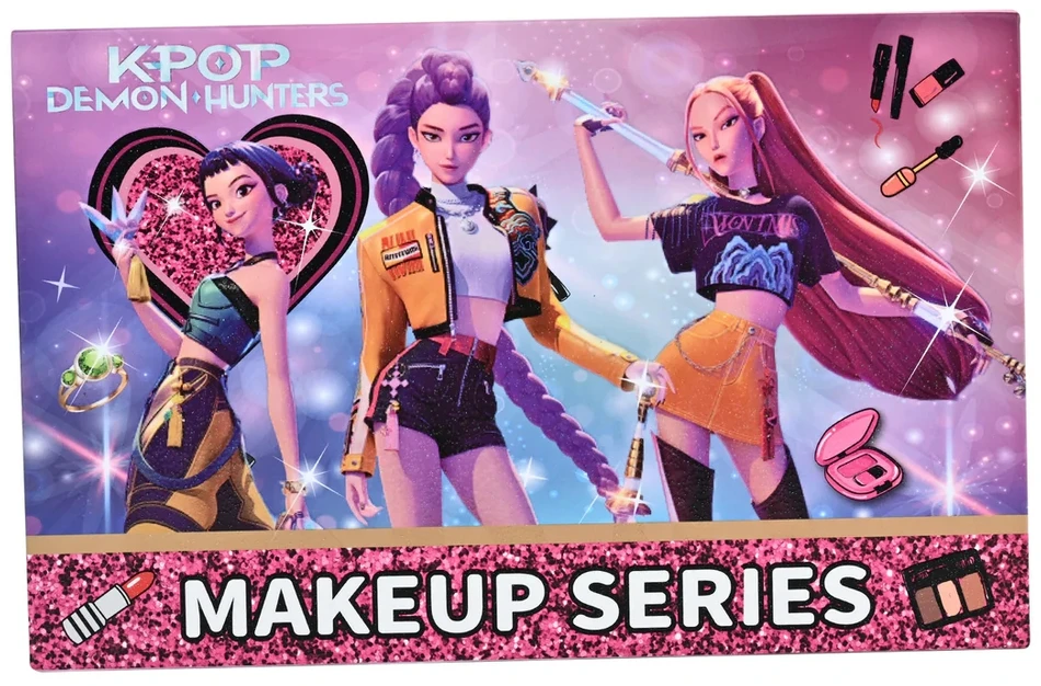 Drobiazgarnia Makiažo rinkinys vaikams XXL Case Cosmetics KPOP Glitter Gift