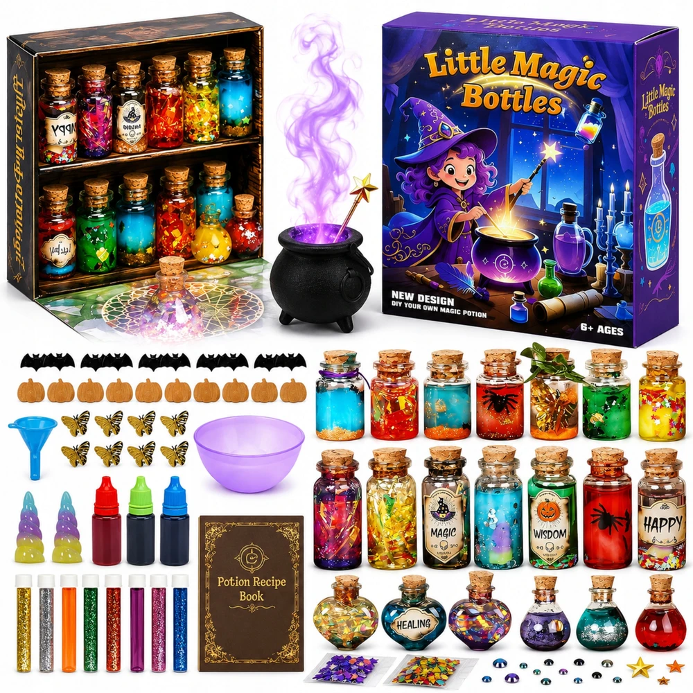 Drobiazgarnia XXL MAGICAL PTIONS RINKINYS Stebuklingi mikstūra vaikams