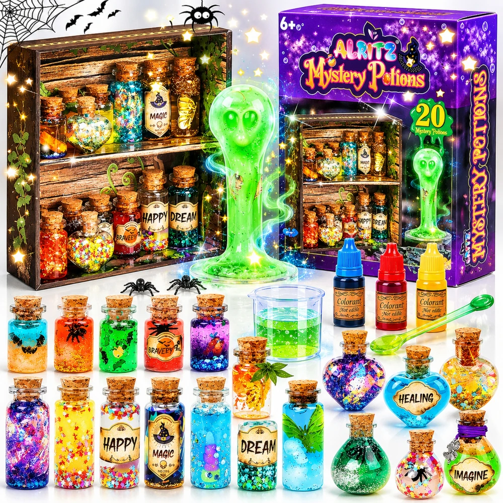 Drobiazgarnia XXL MAGICAL PTIONS RINKINYS Stebuklingi mikstūra vaikams
