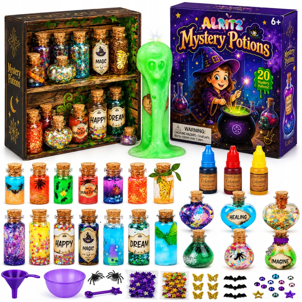 Drobiazgarnia XXL MAGICAL PTIONS RINKINYS Stebuklingi mikstūra vaikams