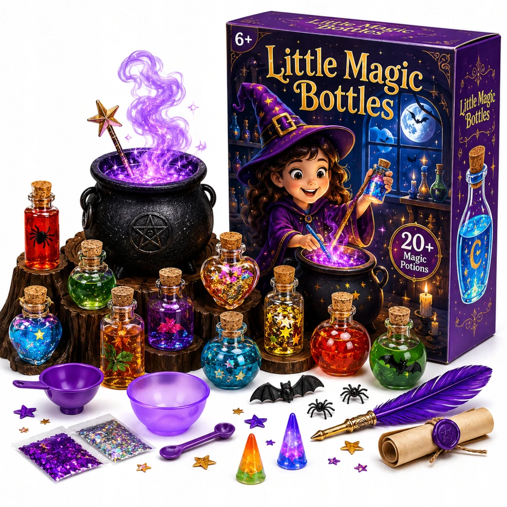 Drobiazgarnia XXL MAGICAL PTIONS RINKINYS Stebuklingi mikstūra vaikams