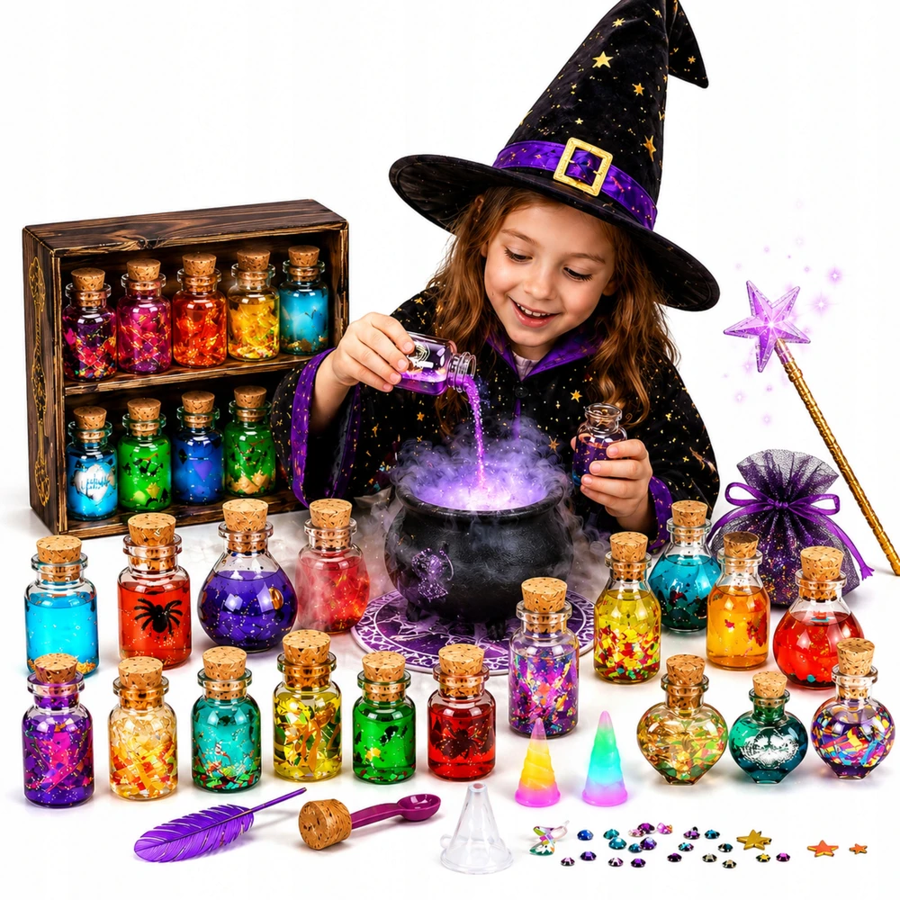 Drobiazgarnia XXL MAGICAL PTIONS RINKINYS Stebuklingi mikstūra vaikams