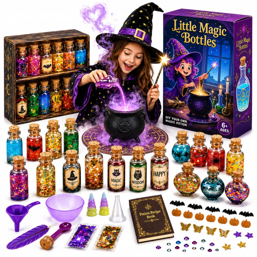 Drobiazgarnia XXL MAGICAL PTIONS RINKINYS Stebuklingi mikstūra vaikams