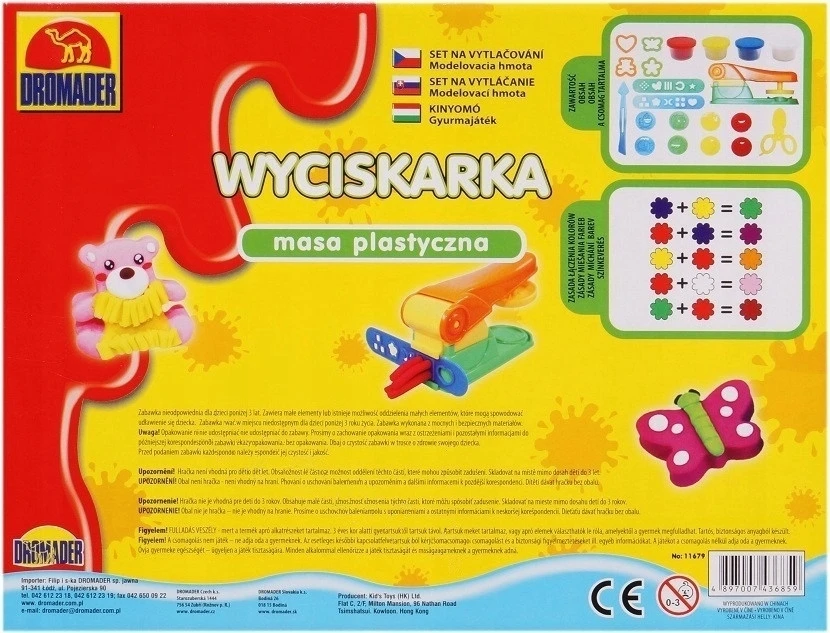 Dromader DROMDER sulčiaspaudės RINKINYS EFEKTYVIŲ plastikinių masių