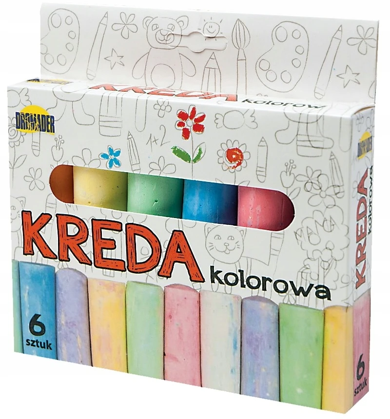 Dromader Kreida kelio dangai 6 vnt.