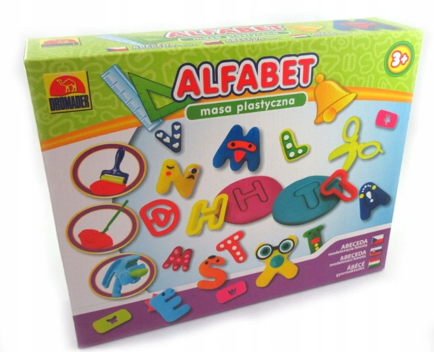 Dromader Plastilino "abėcėlė" raidės, 42 el. rinkinys
