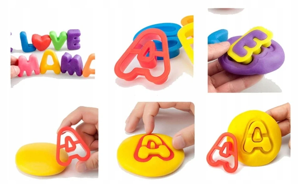 Dromader Plastilino "abėcėlė" raidės, 42 el. rinkinys