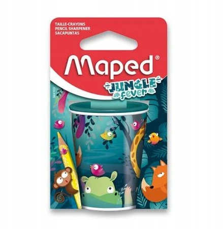 Drožtukas Maped Jungle Fever, 2 skylutės, metalinis dėklas