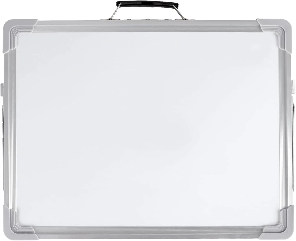 DRY RASE BOARD 40X30CM DVIPUSIS RAŠYMAS BRĖŽIMO ALUMININIS RĖMAS